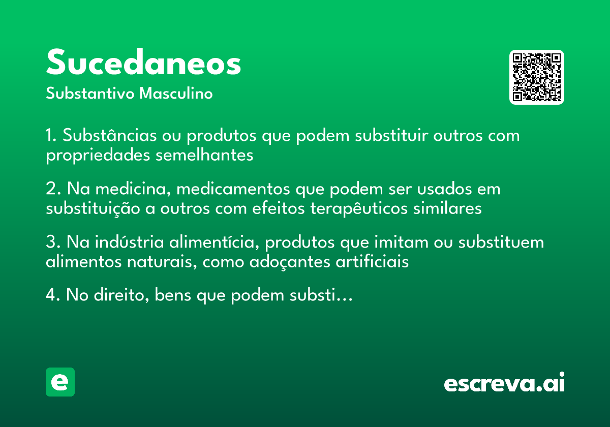 sucedaneos