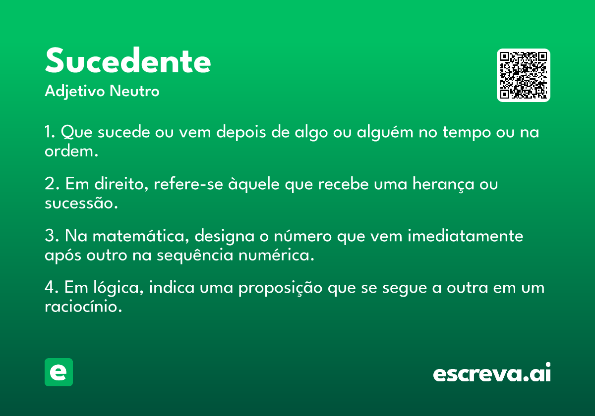sucedente