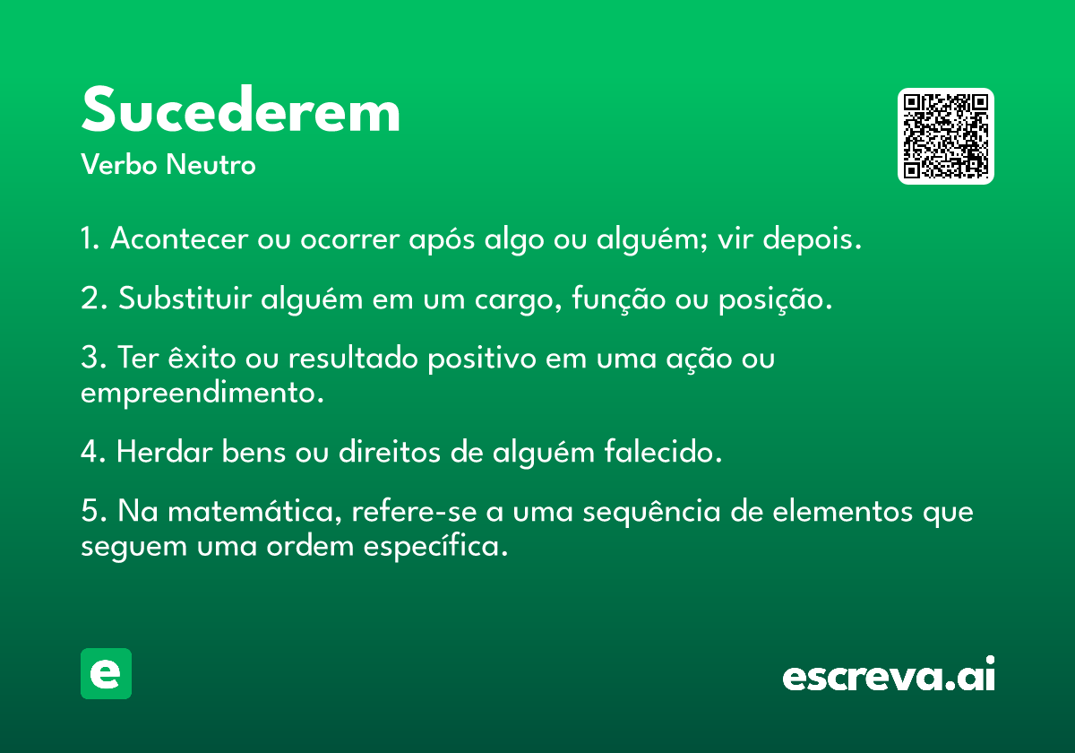 sucederem