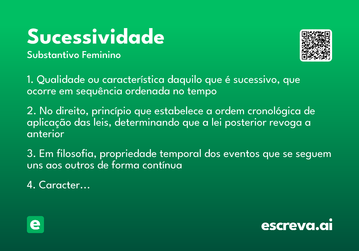 sucessividade
