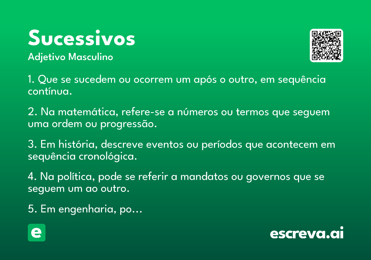 sucessivos