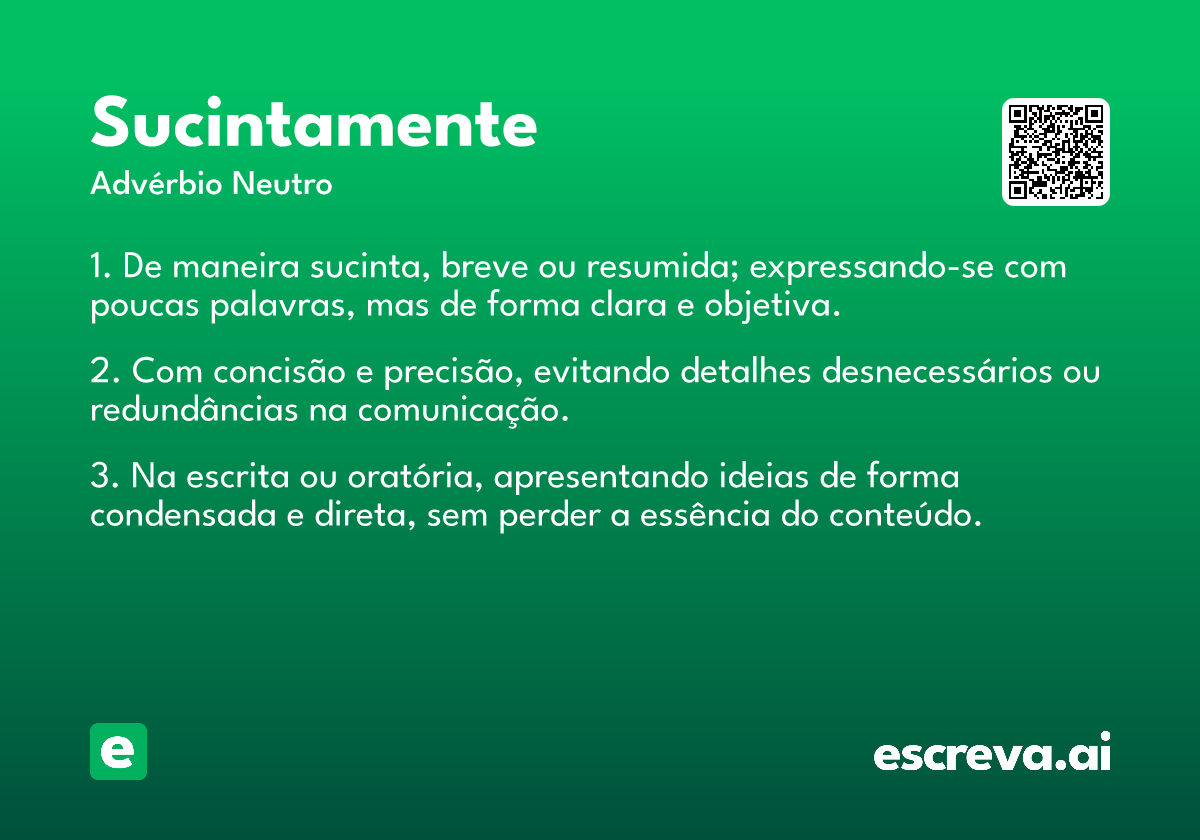 sucintamente