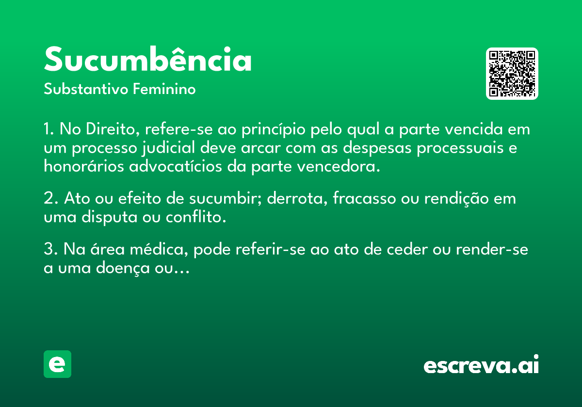 sucumbência