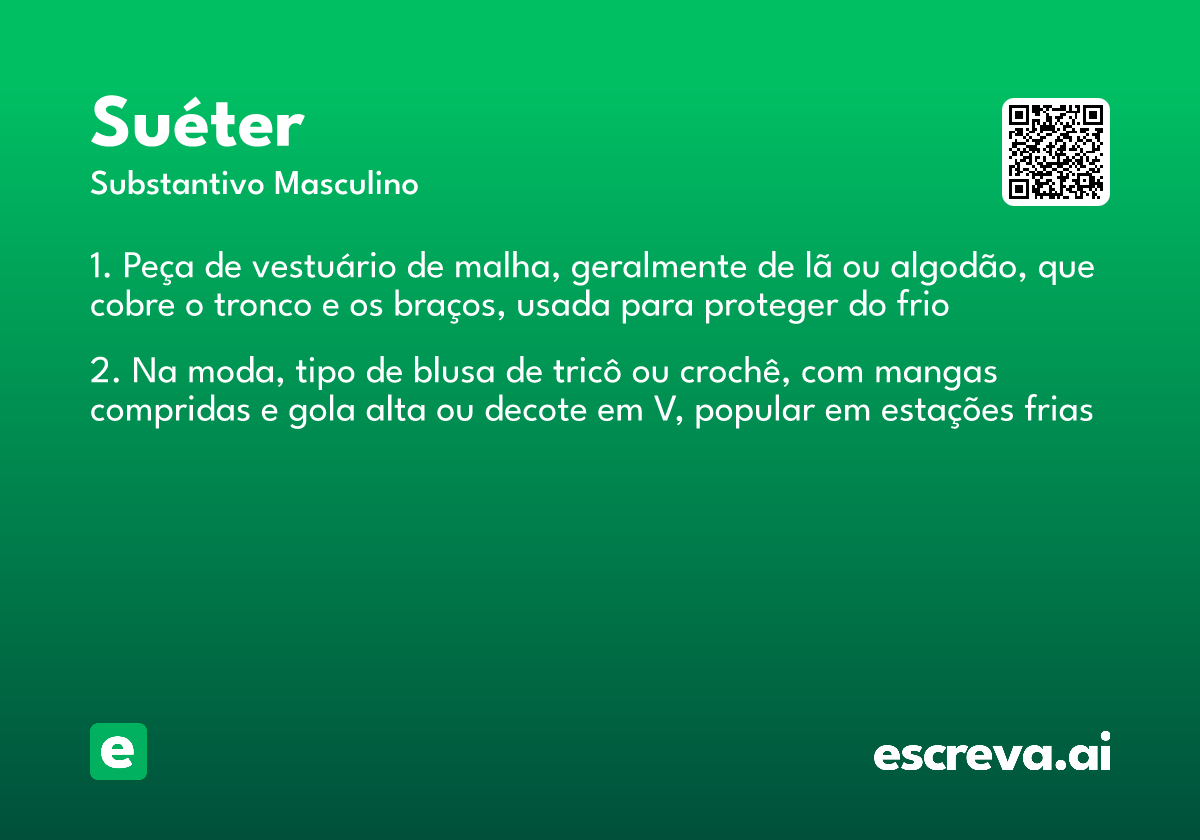 suéter