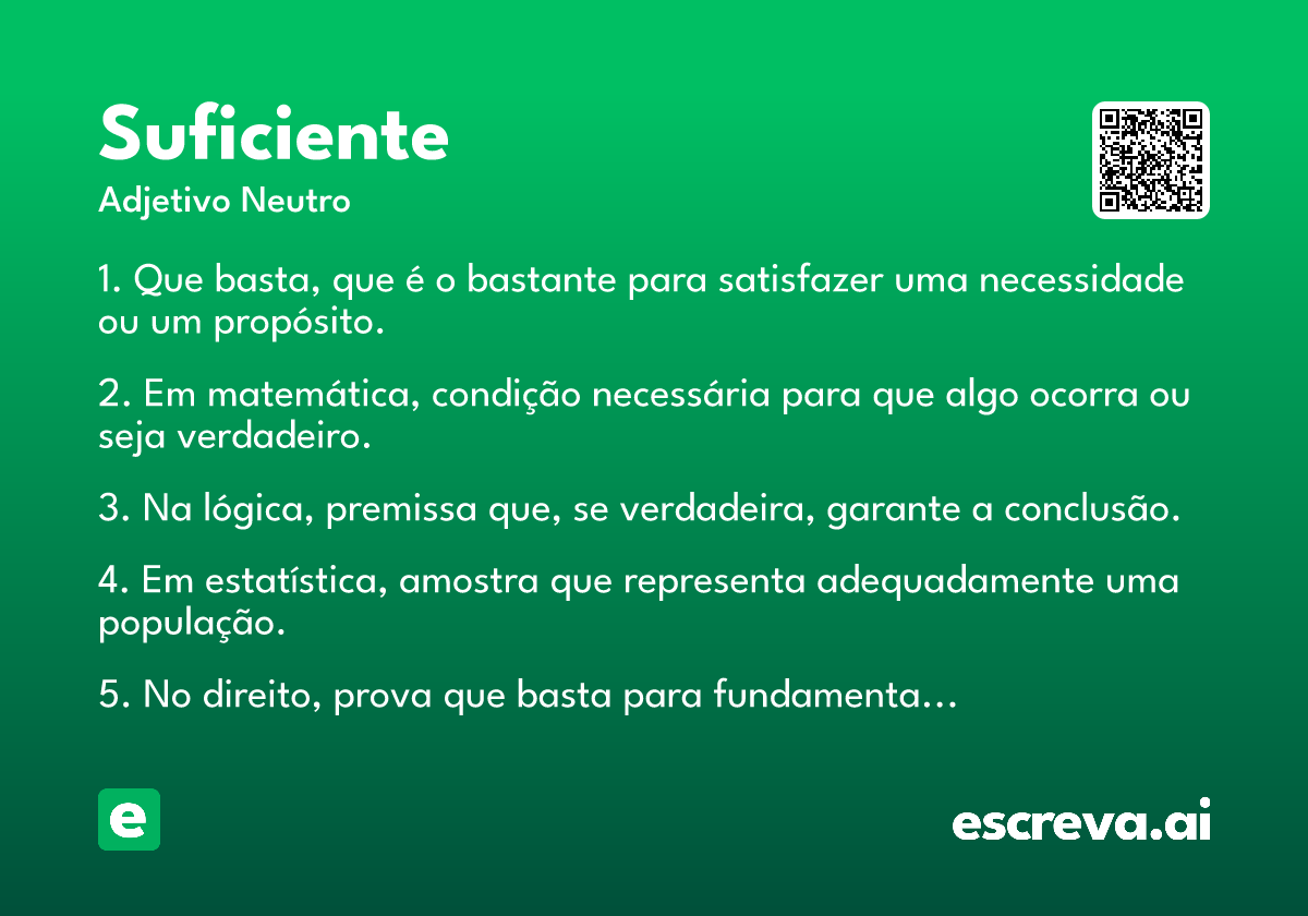 suficiente