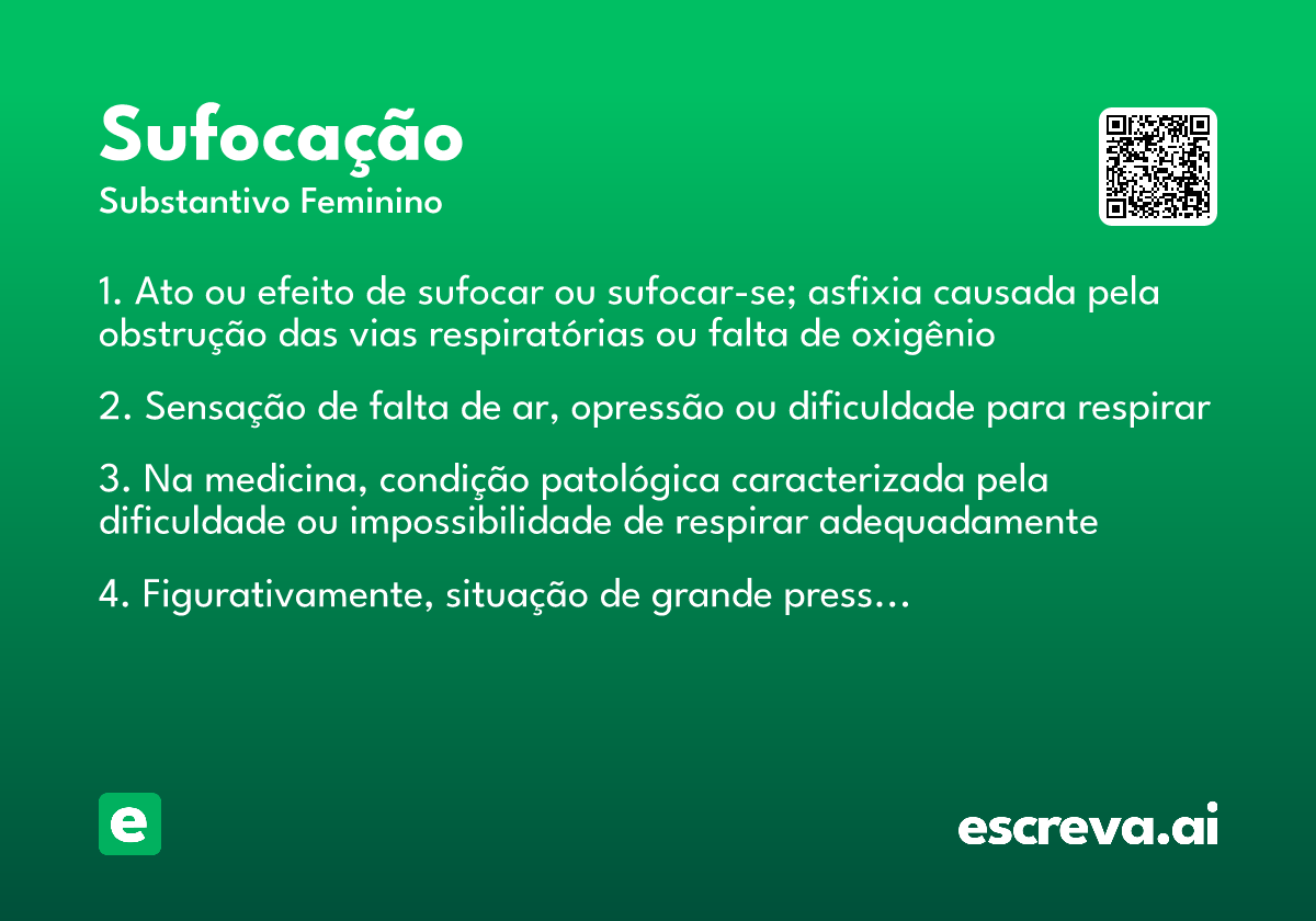 sufocação