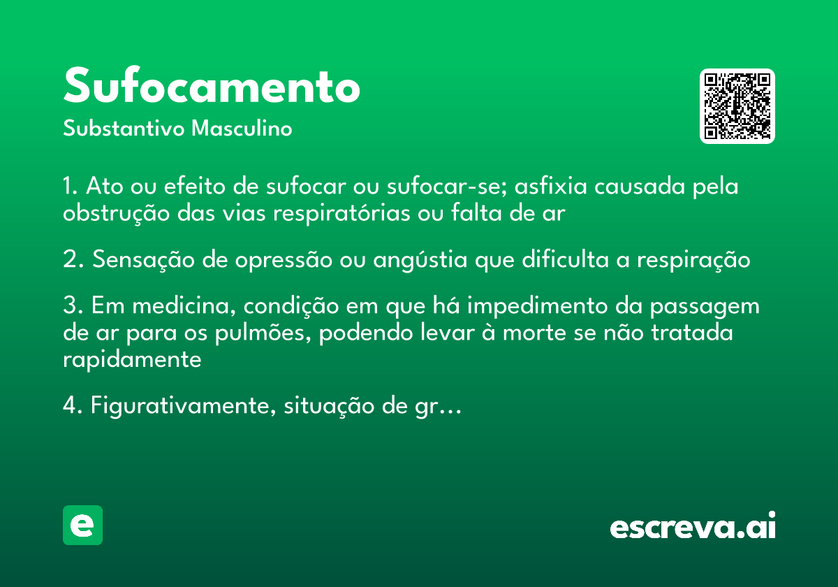 sufocamento