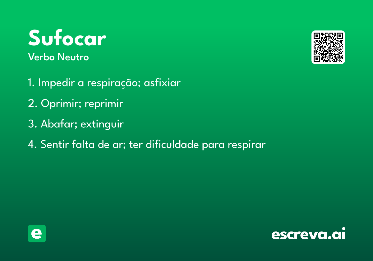 sufocar