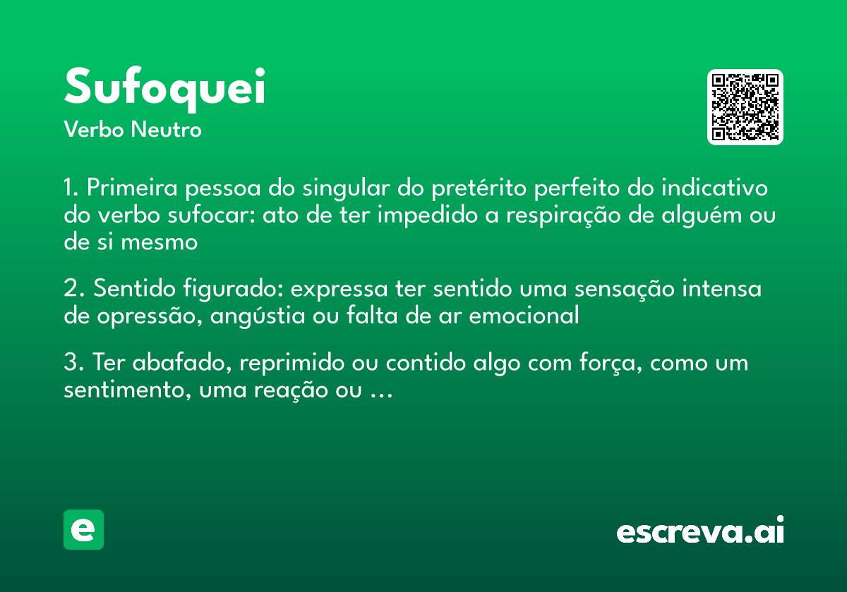 sufoquei