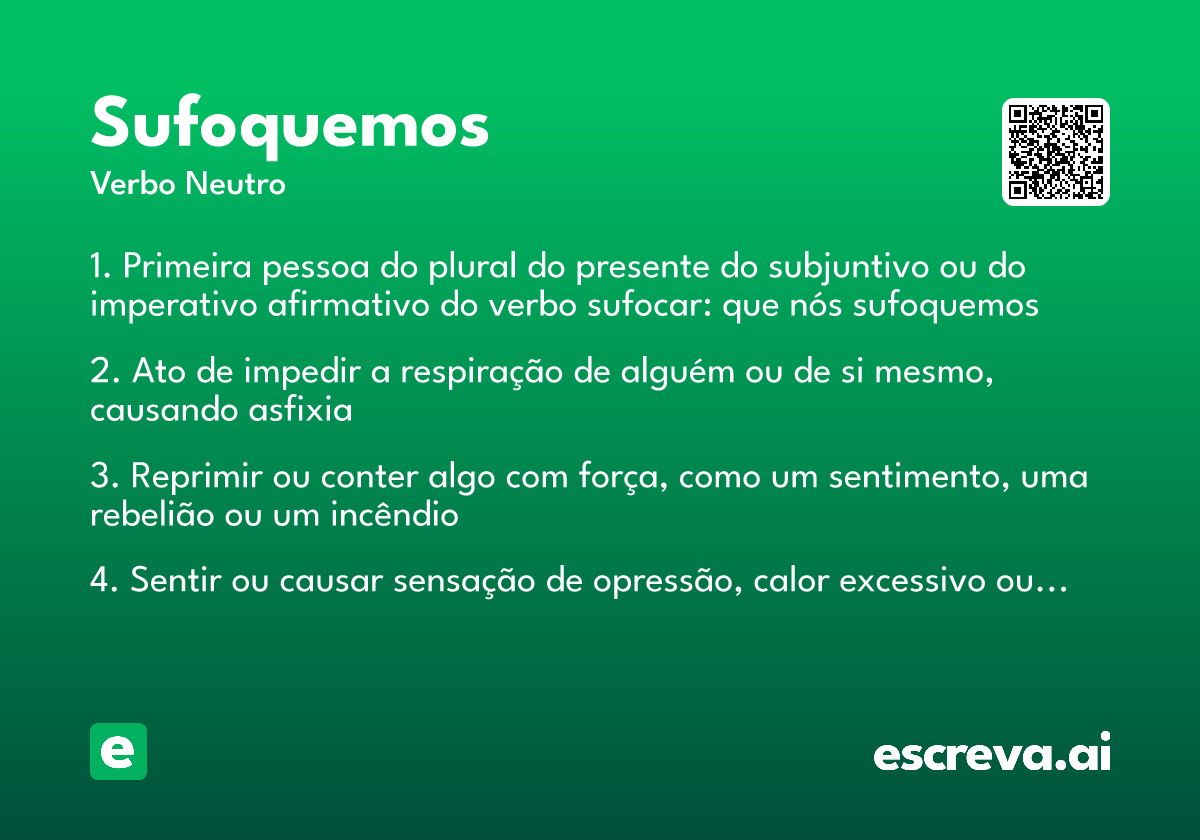 sufoquemos