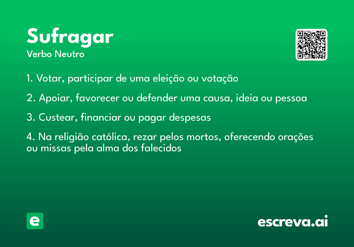 sufragar