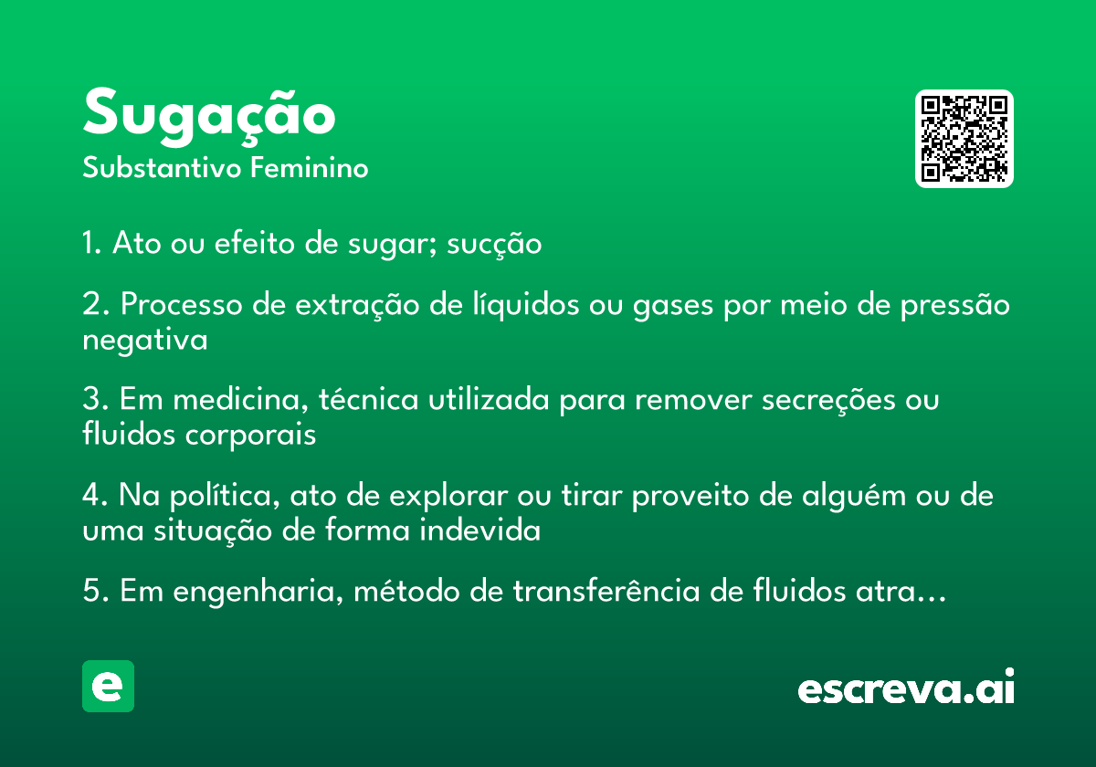 sugação