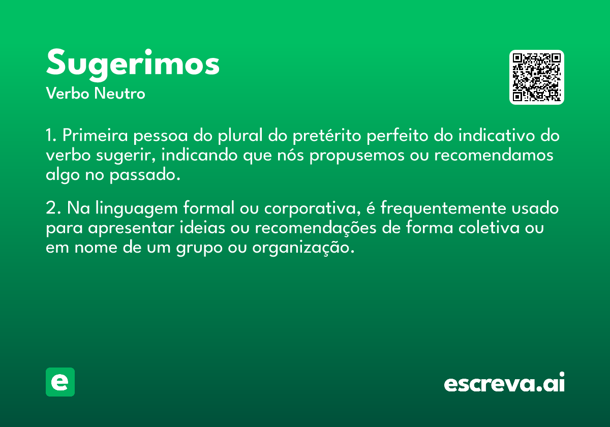 sugerimos