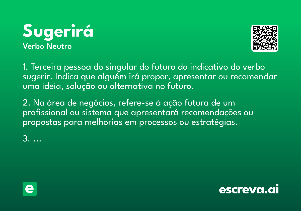 sugerirá