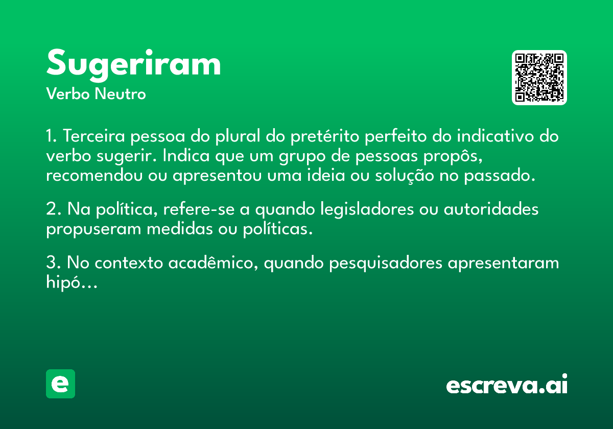 sugeriram