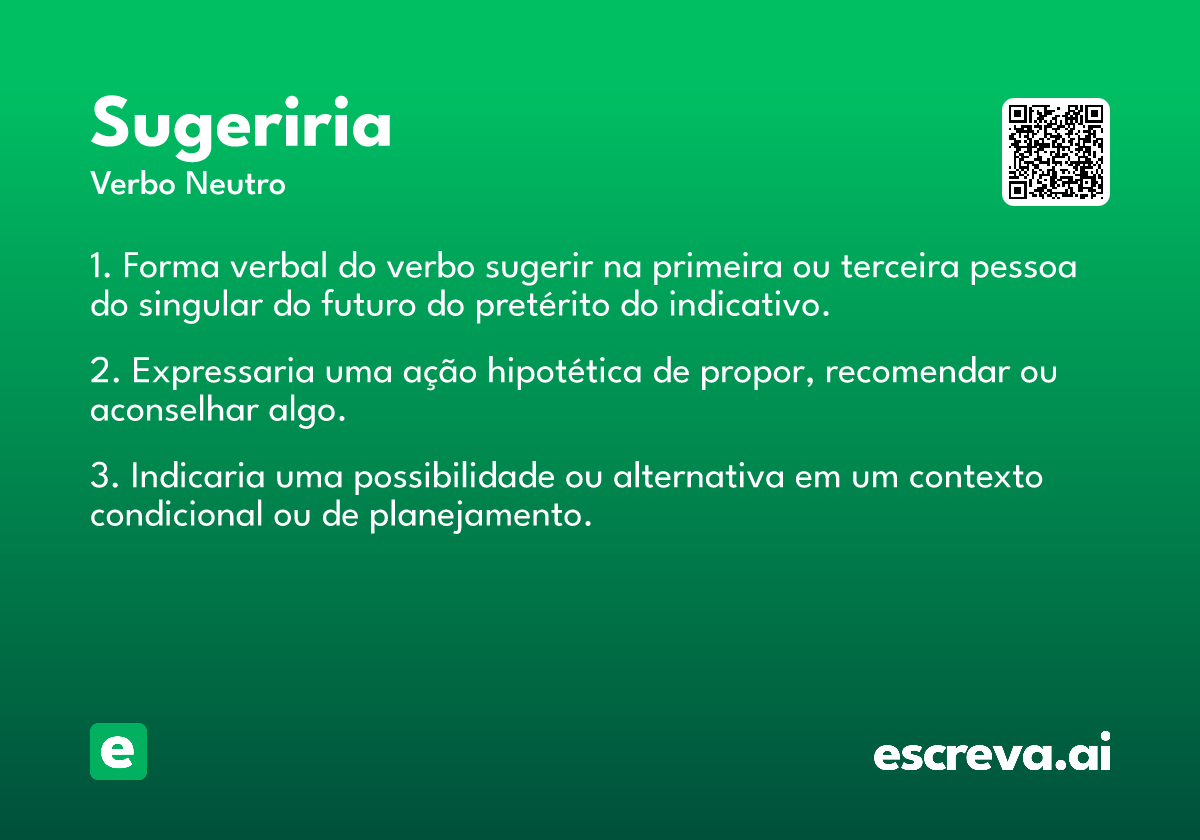 sugeriria