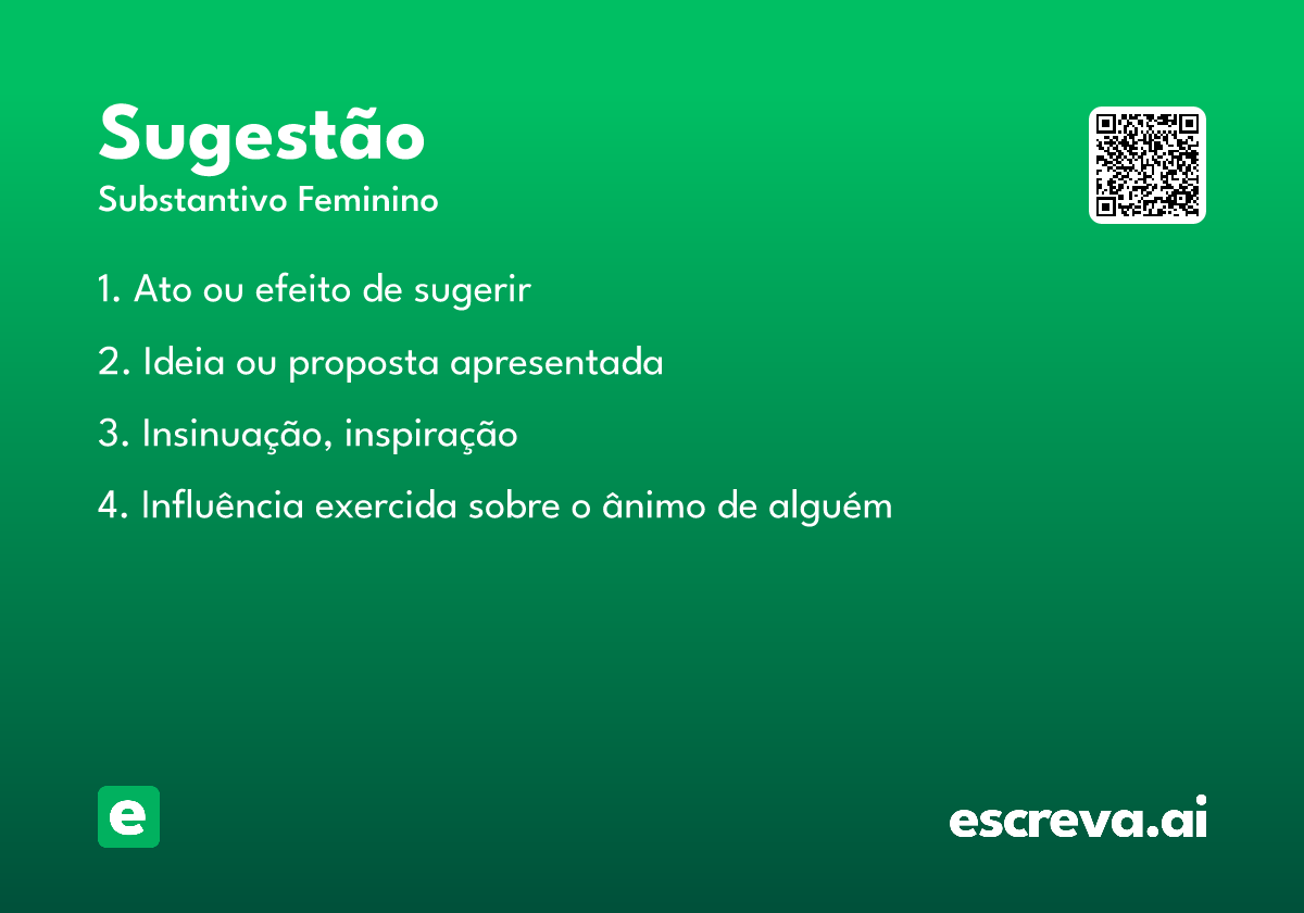 sugestão