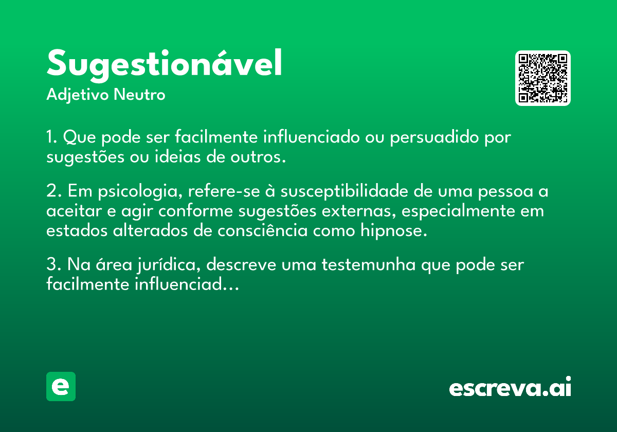 sugestionável