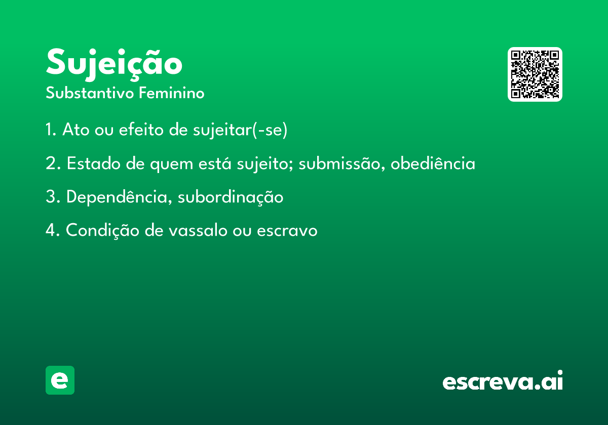 sujeição