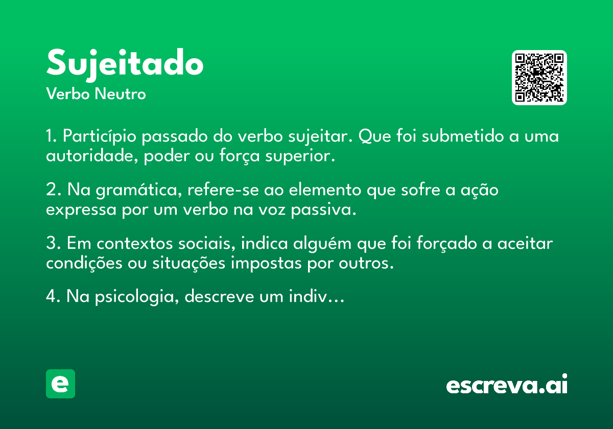 sujeitado