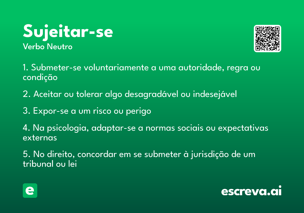 sujeitar-se