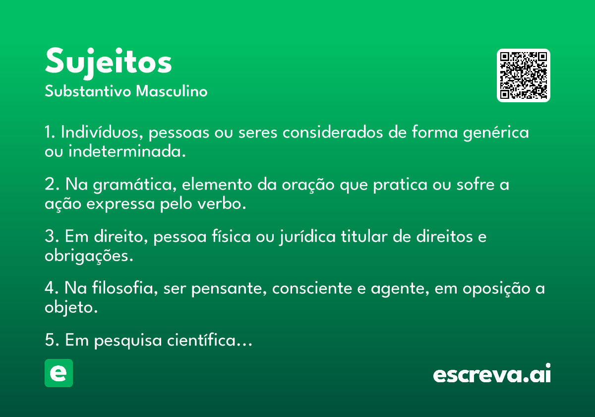sujeitos