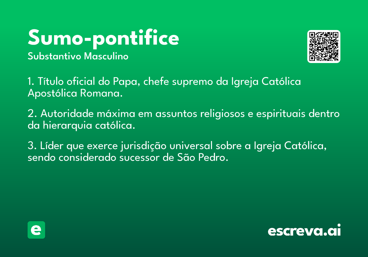 sumo-pontifice