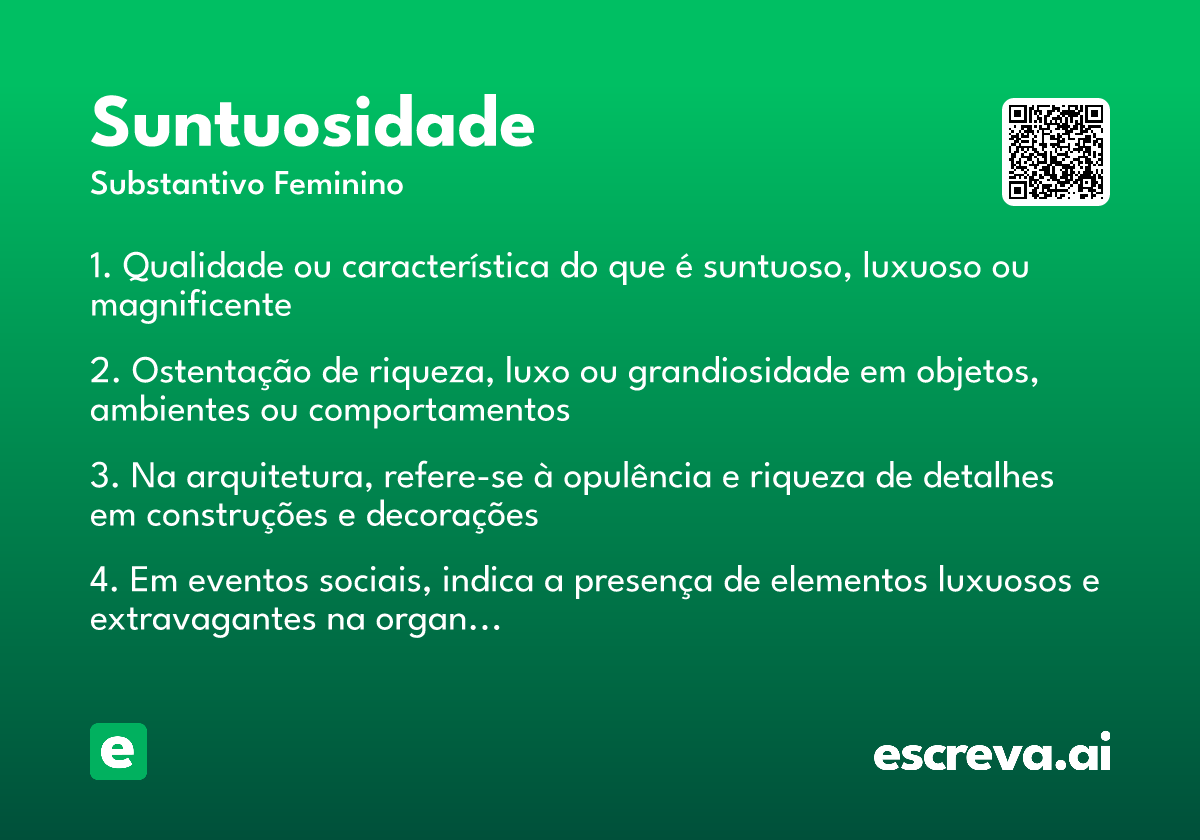 suntuosidade
