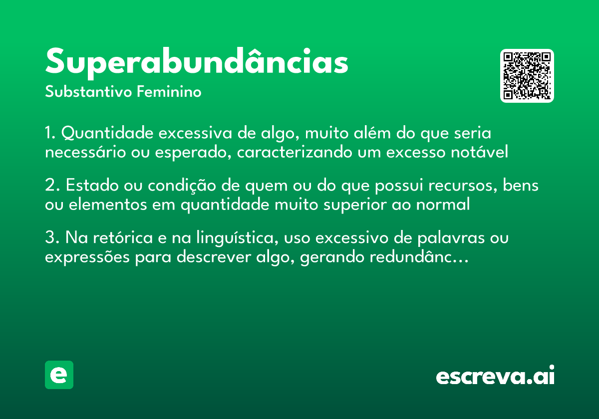 superabundâncias