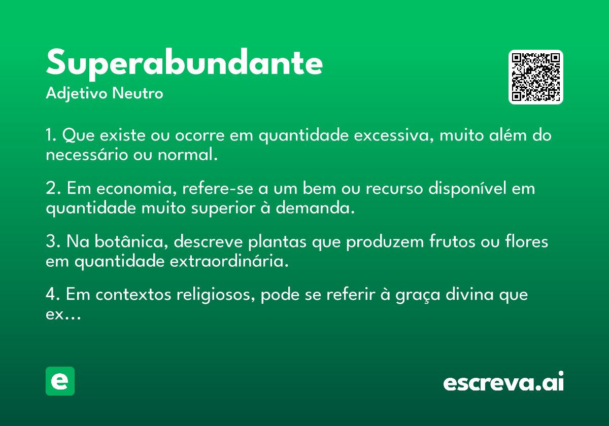 superabundante