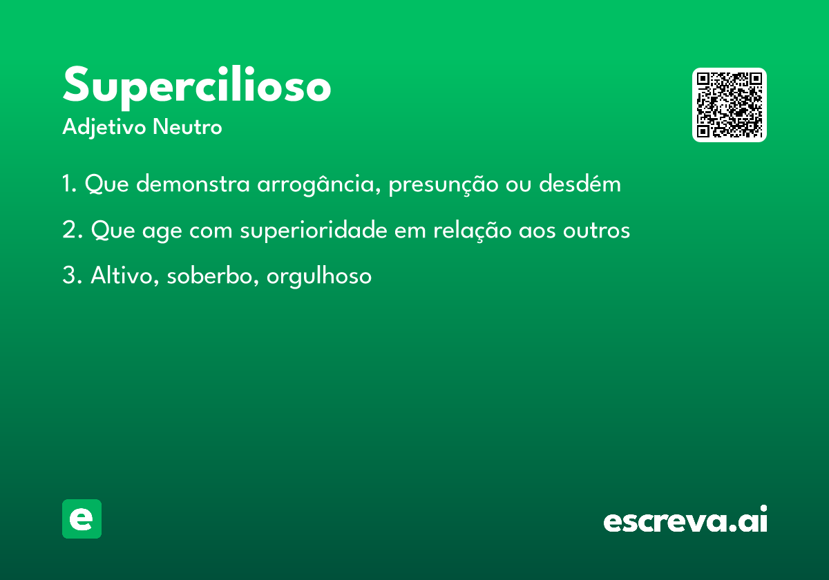 supercilioso