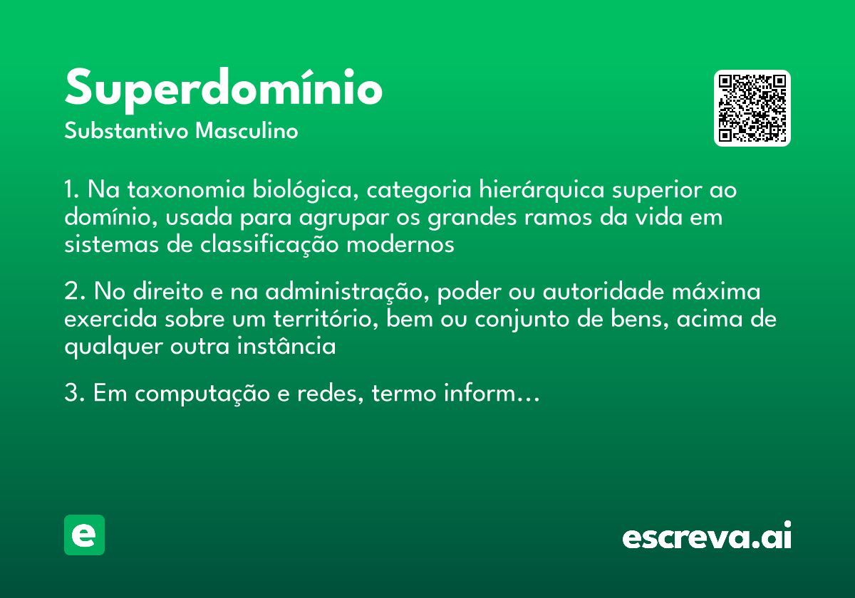 superdomínio