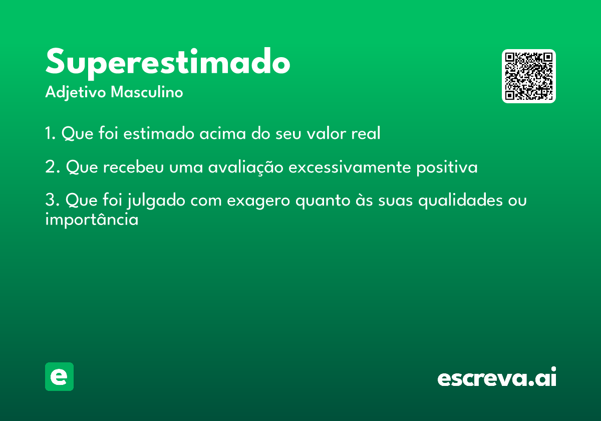 superestimado