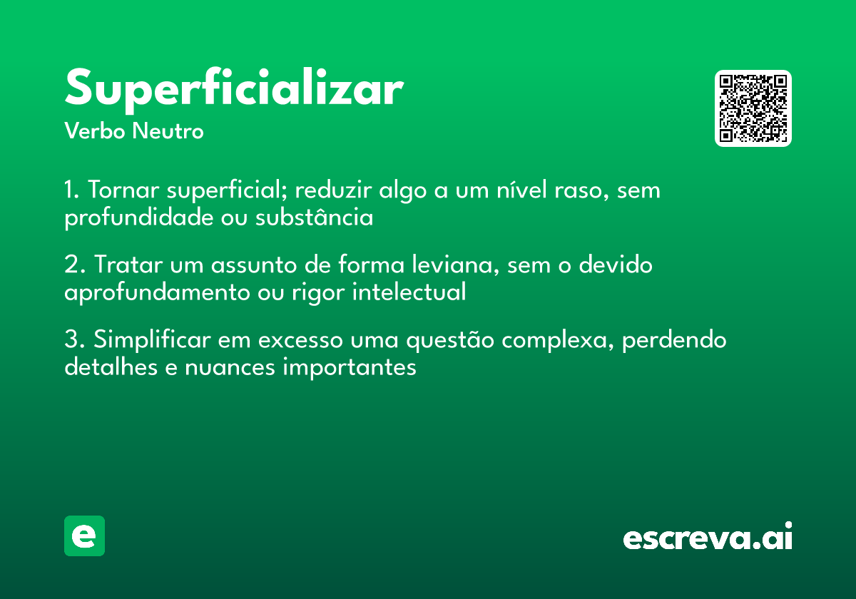 superficializar