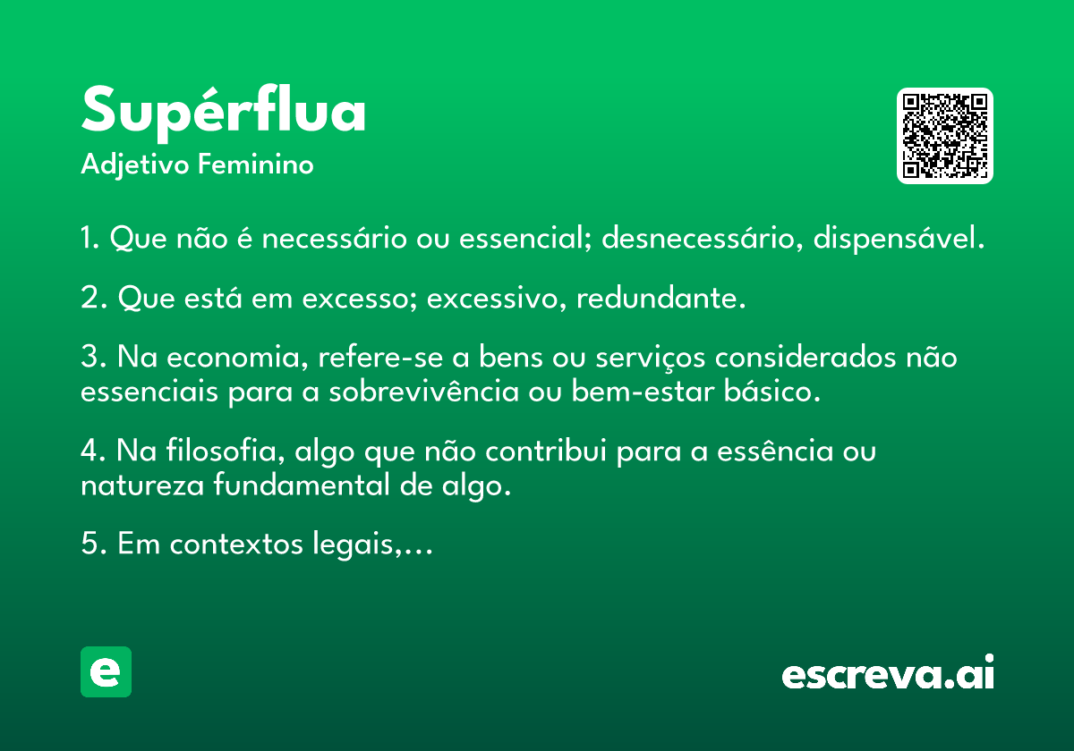 supérflua