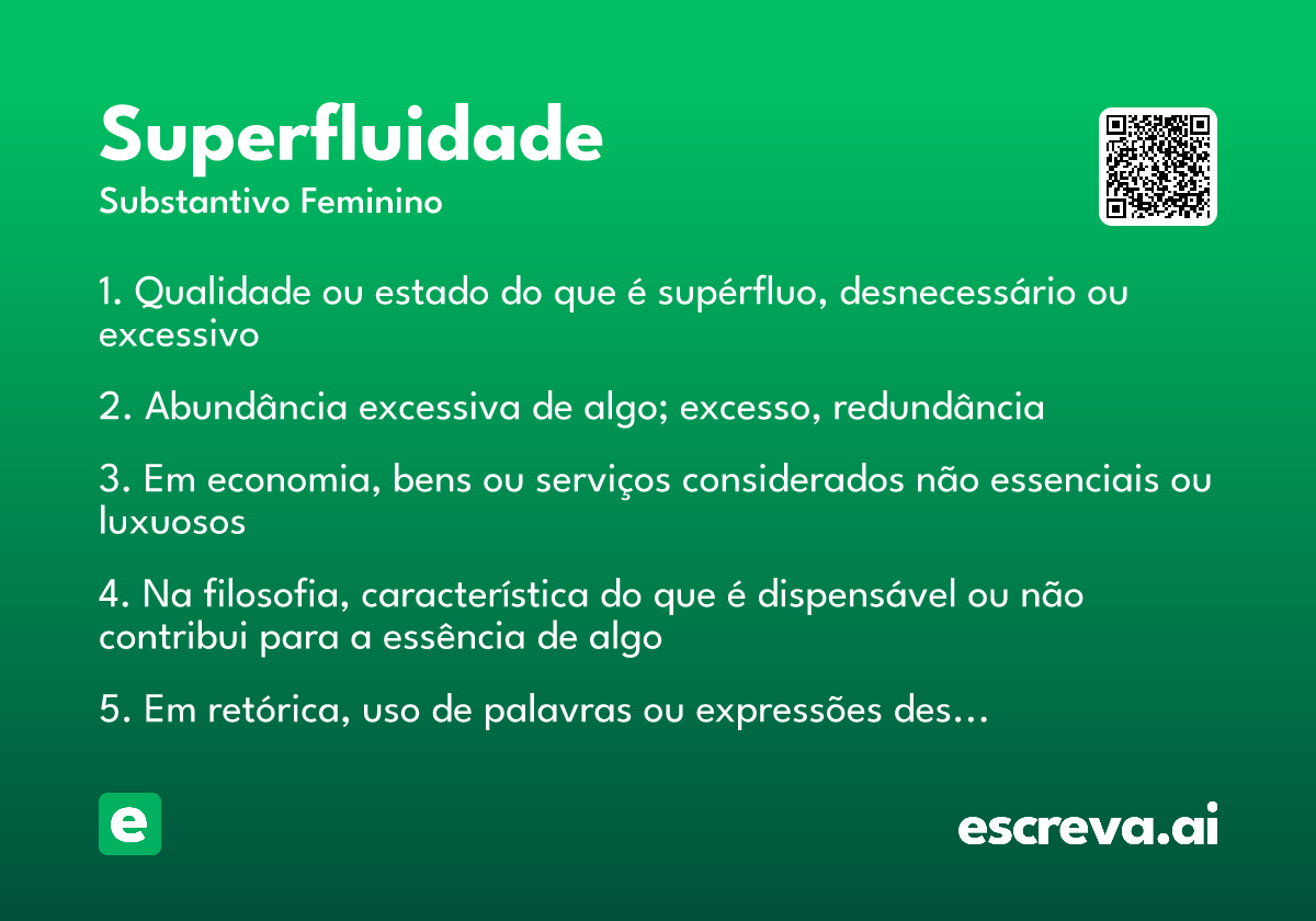 superfluidade