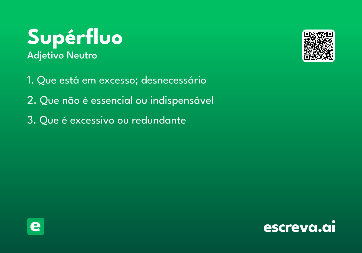 supérfluo