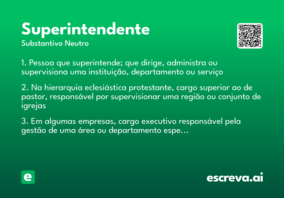 superintendente