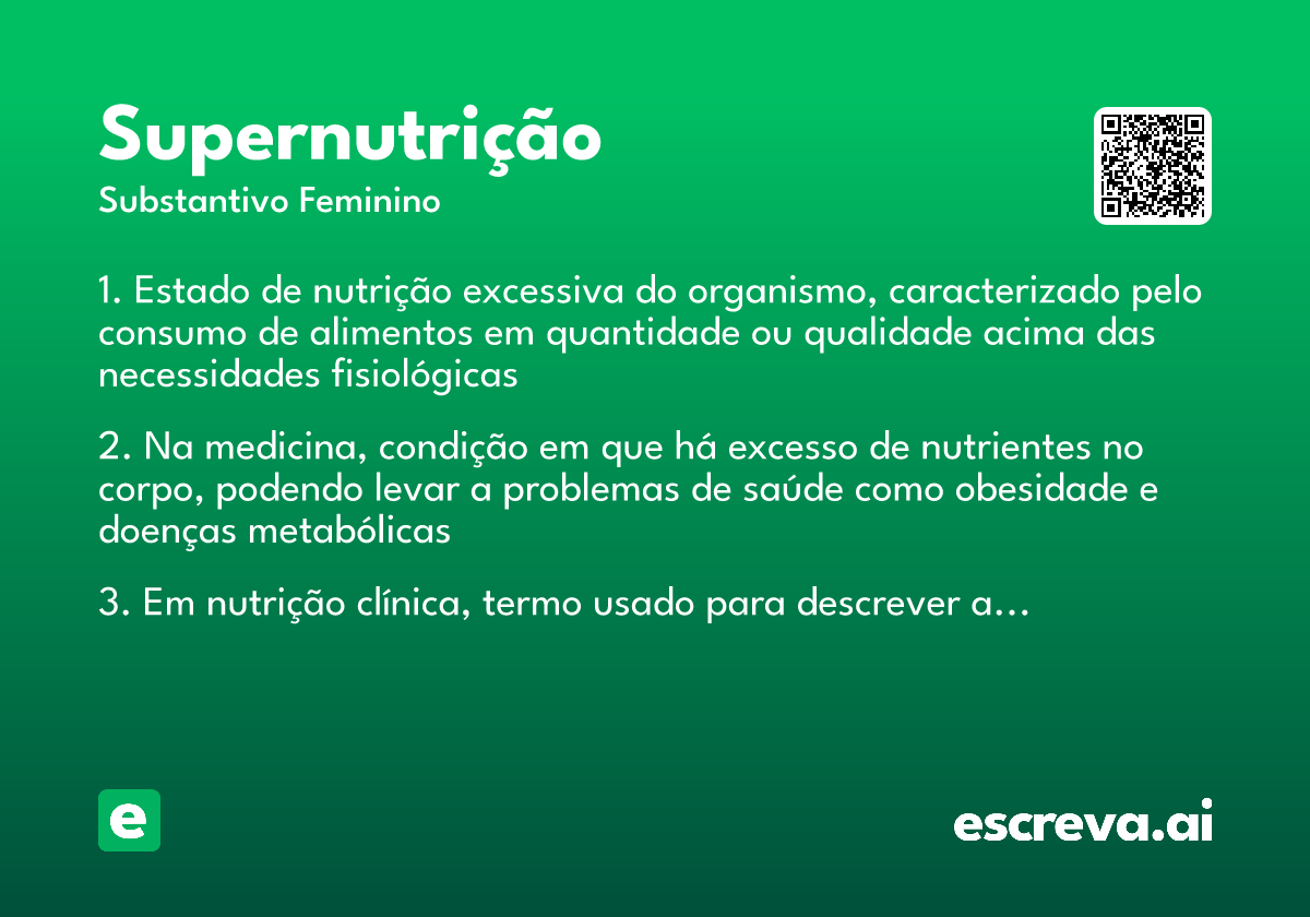 supernutrição