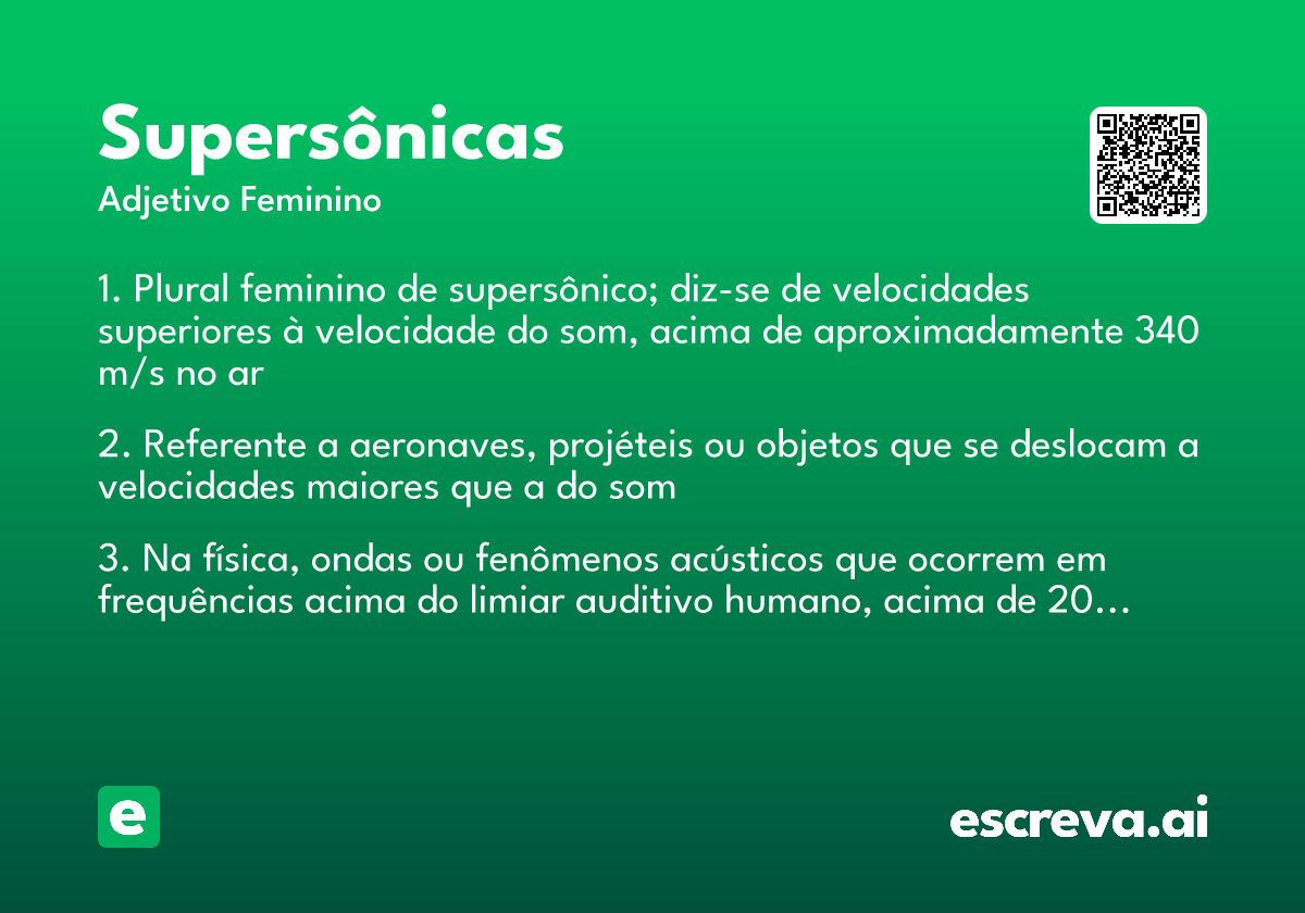 supersônicas
