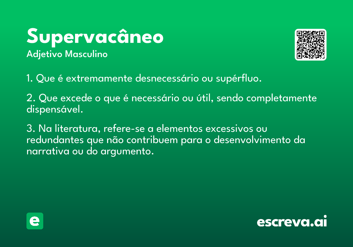 supervacâneo
