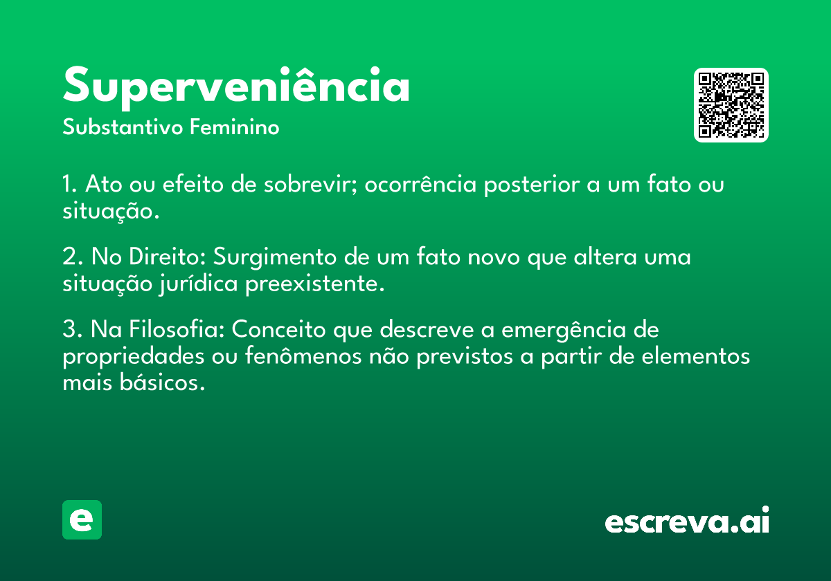 superveniência