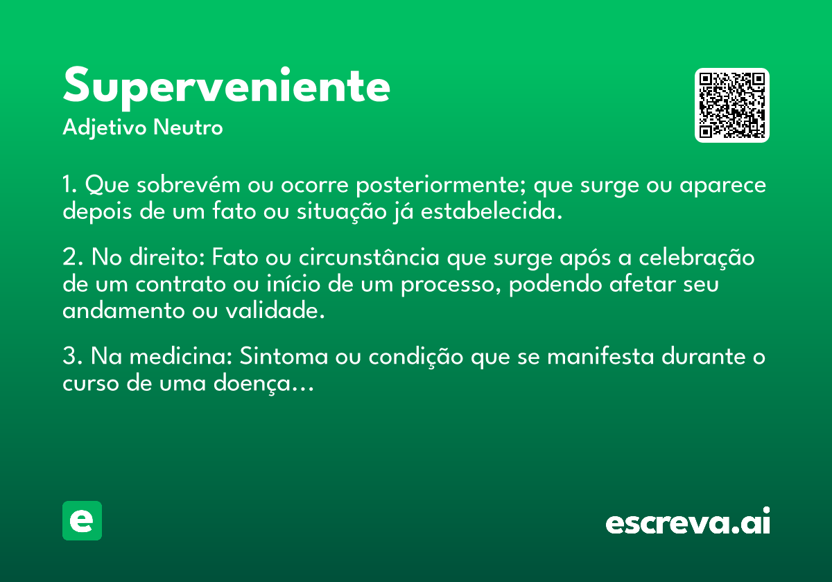 superveniente