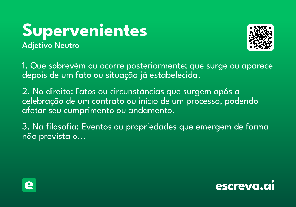 supervenientes