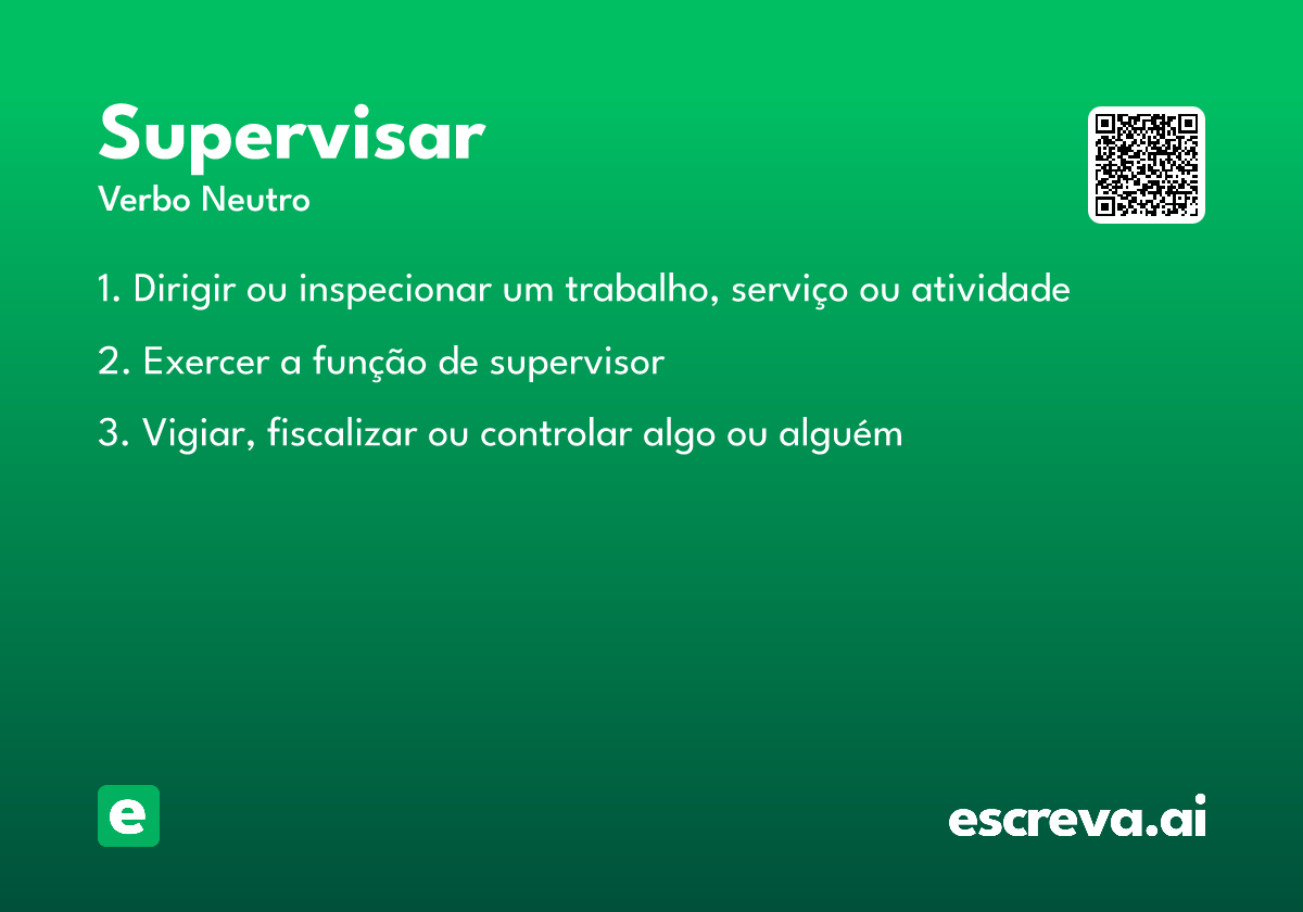 supervisar