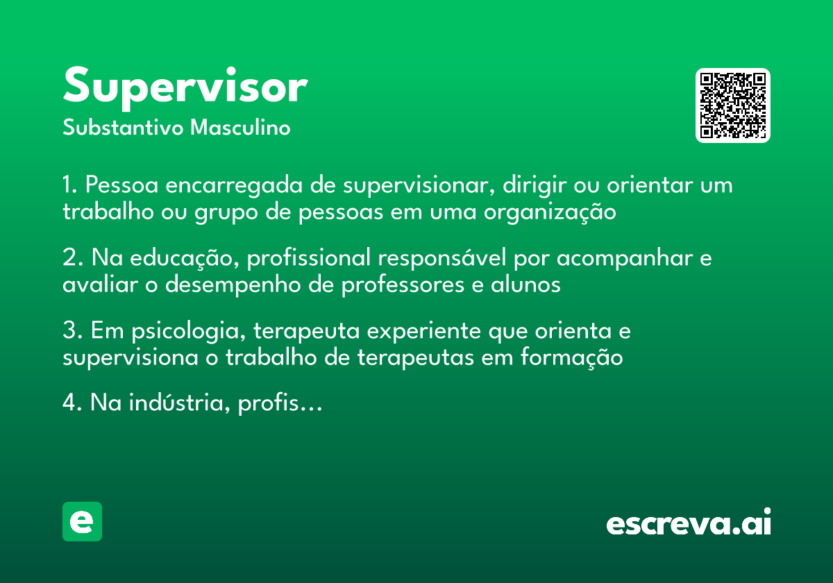 supervisor