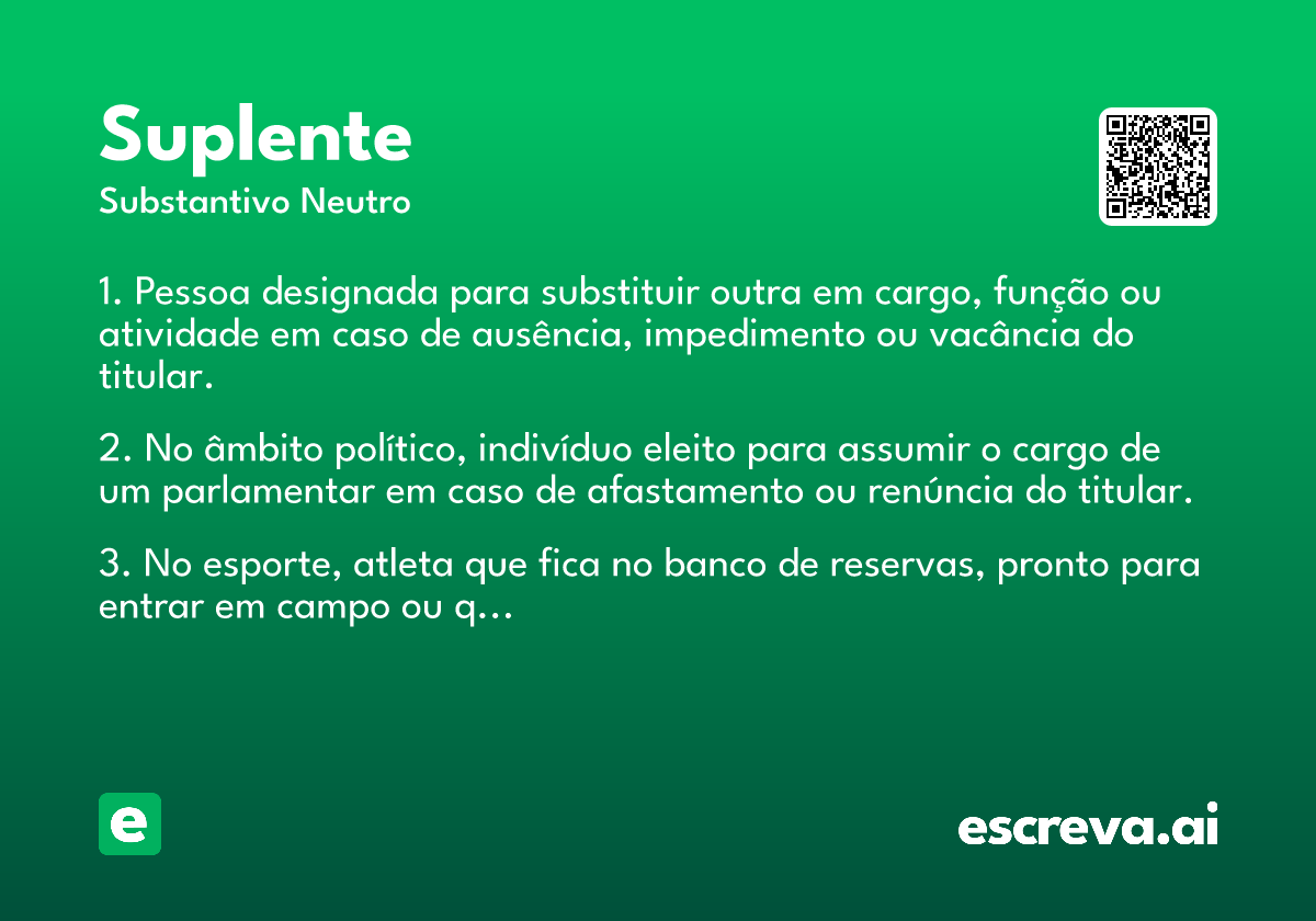 suplente
