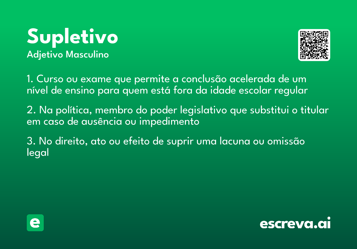 supletivo