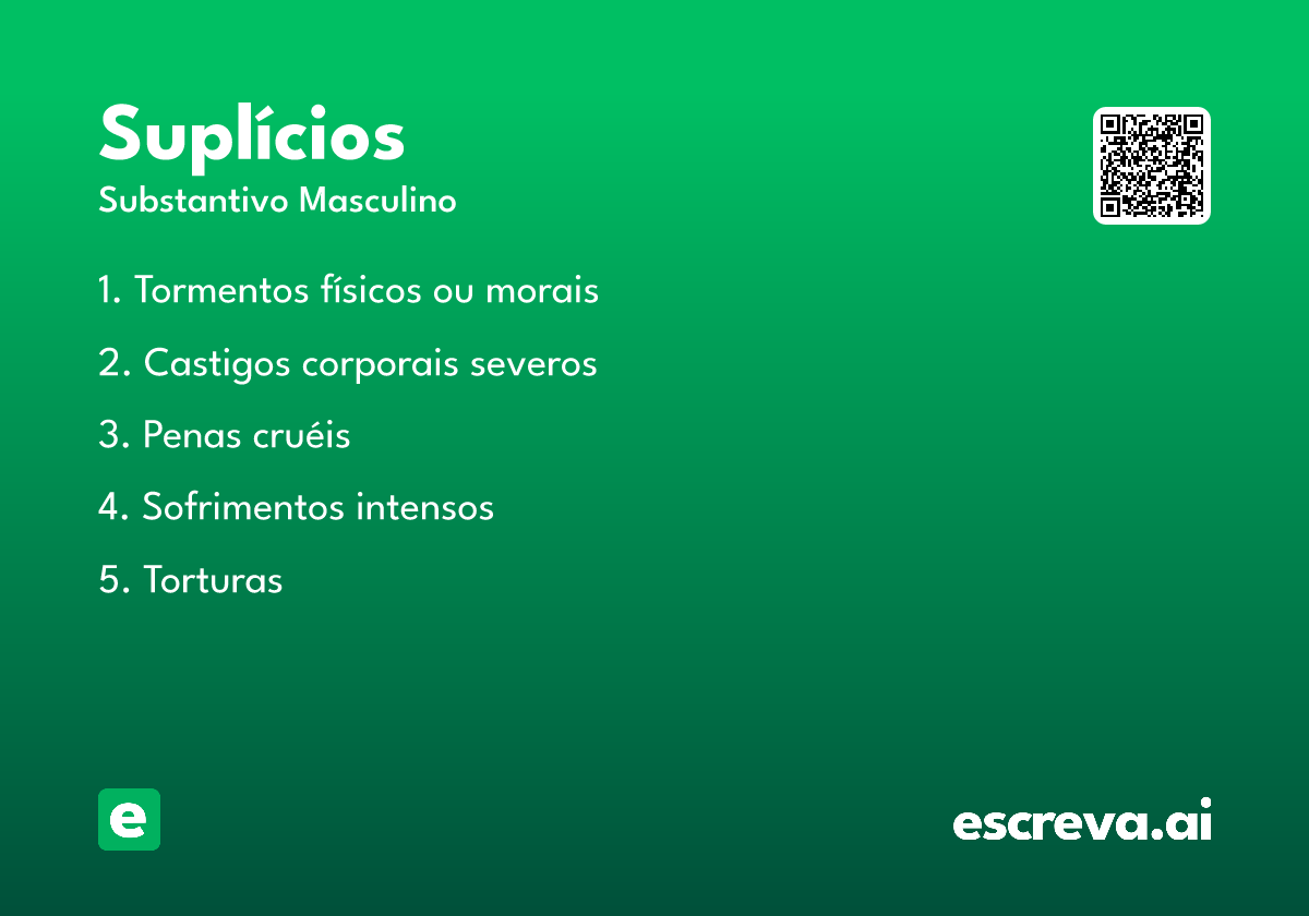 suplícios