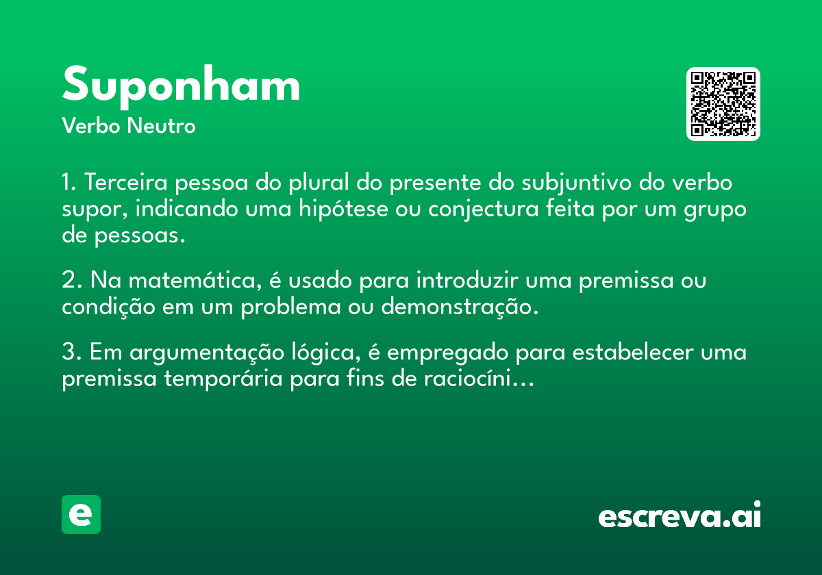 suponham